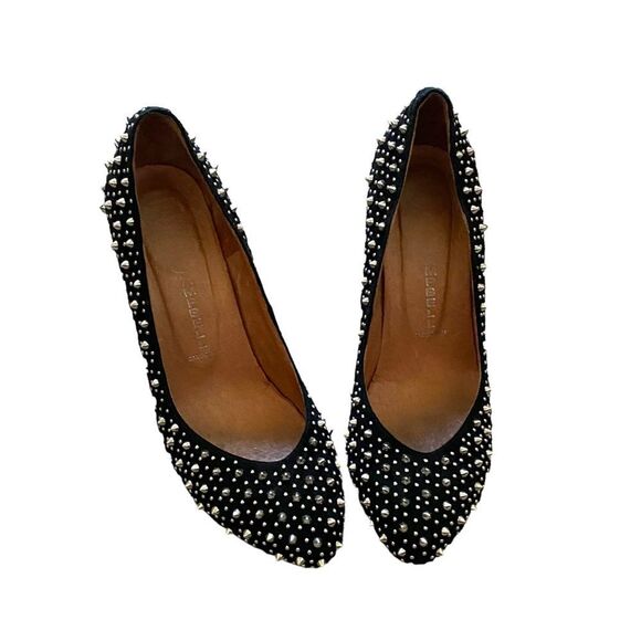 Jeffrey Campbell Spiked + Studded Black Suede Heels Women’s US Size 8 - Picture 3 of 9